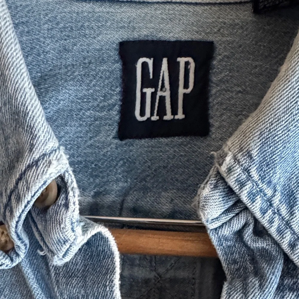 GAP Women's Vintage 100% Cotton Denim Jean Shirt Jacket - Picture 2 of 9